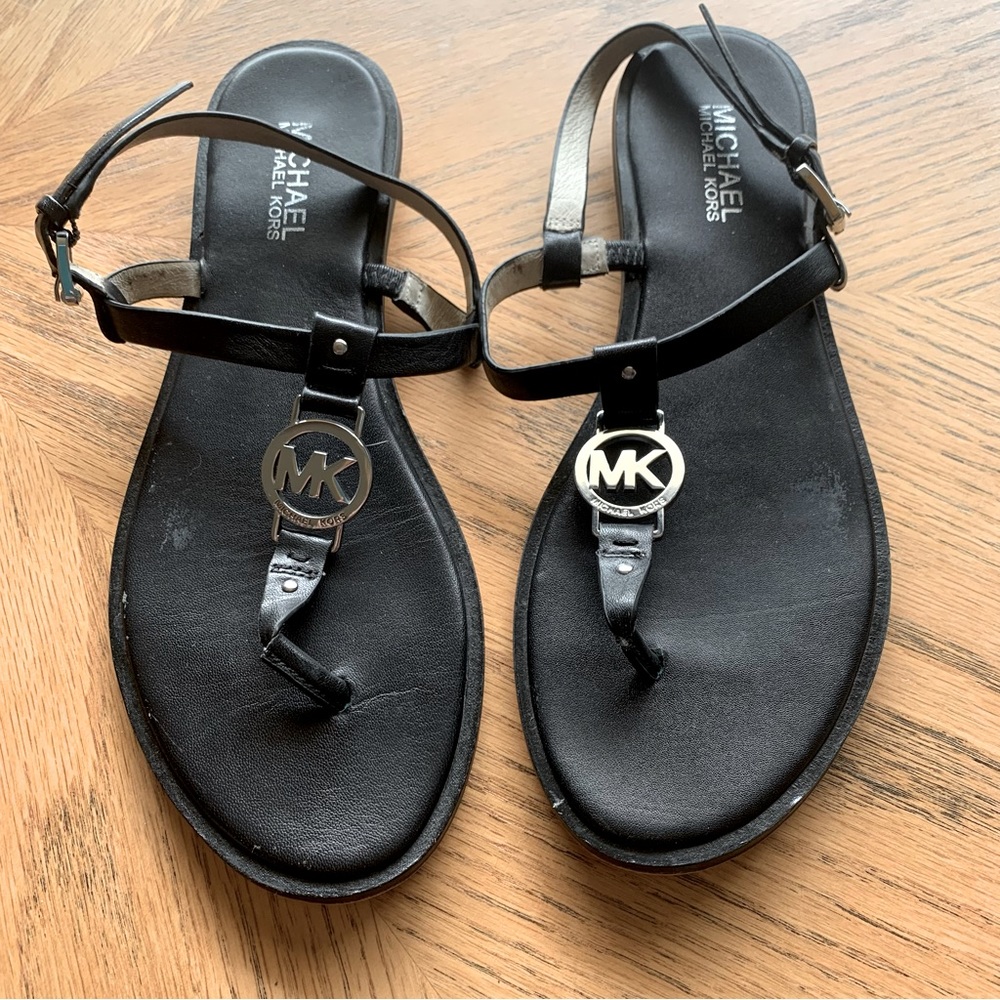 MK black Sandals